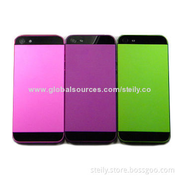 Full-set Battery Door Back Cover for iPhone 5, w/ Middle Frame Replacement/Various Colors Available